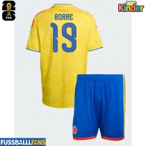 Kolumbien Rafael Santos Borre #19 Heimtrikotsatz Kinder WM 2026 Kurzarm (+ Kurze Hosen)